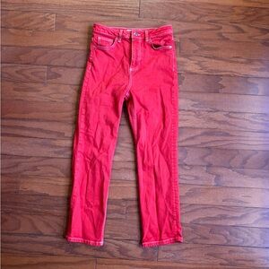 Topshop Moto Red Jeans